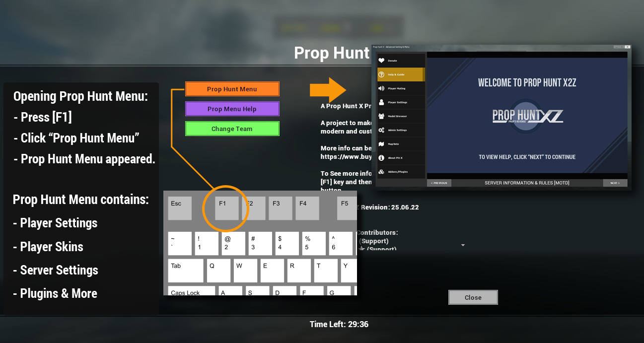 How to Access Prop Hunt Menu