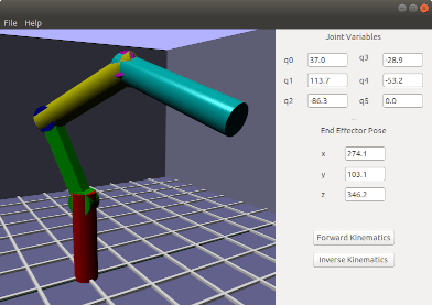 Robot arm simulation