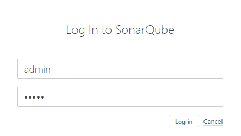 sonarqube login