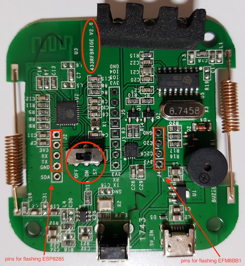 Sonoff RF Bridge board v2